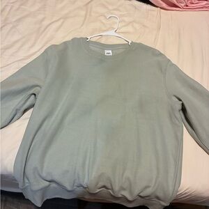 Zara Mint Green Casual Sweatshirt